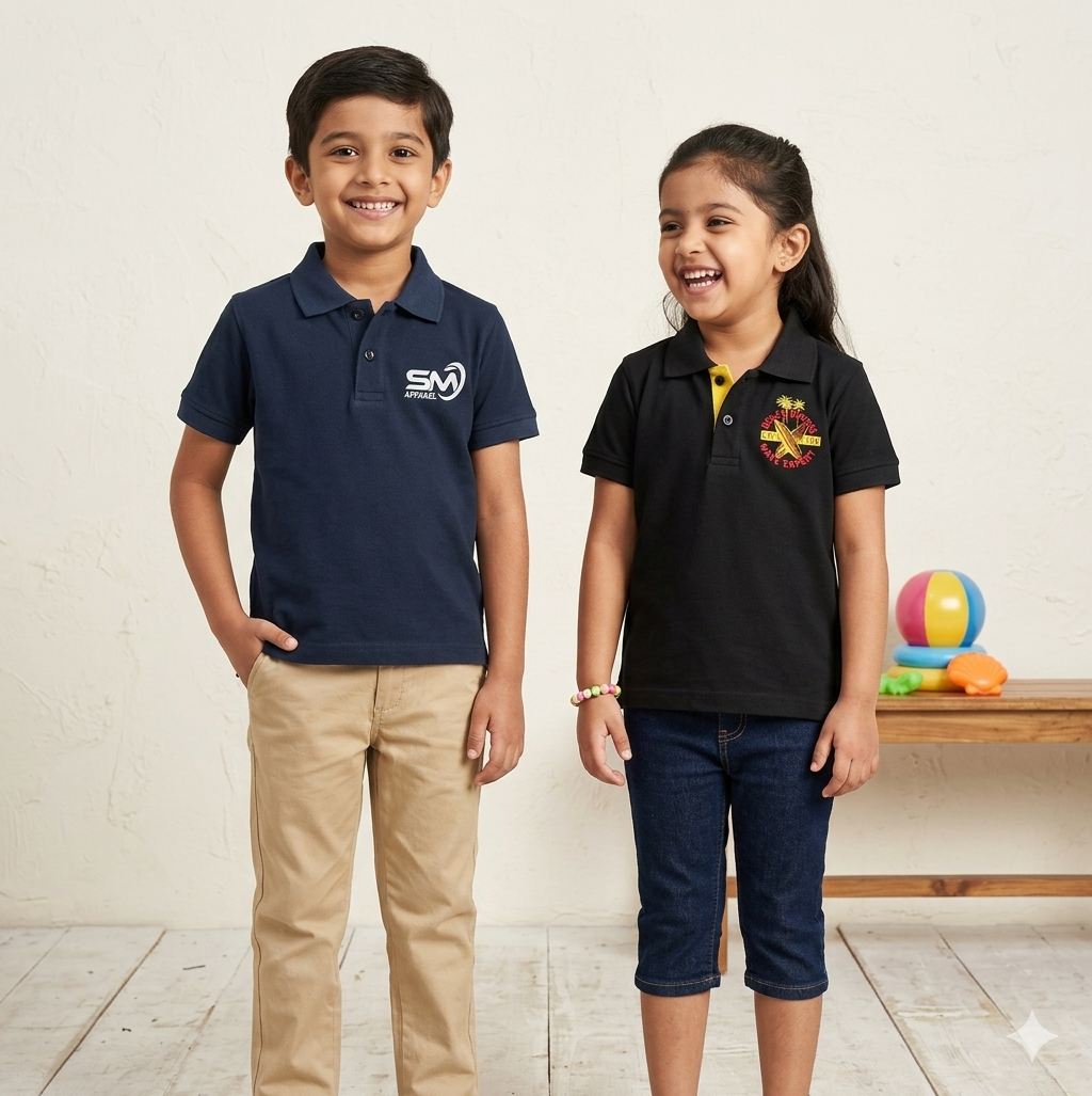 Kids Polo Shirt | Comfortable Cotton Polo for Boys & Girls