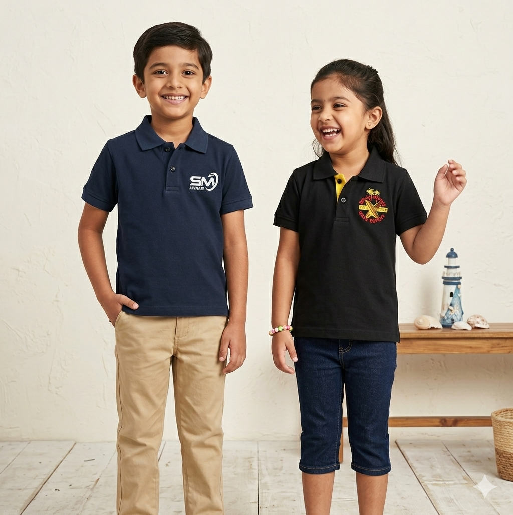 Kids Polo Shirt | Comfortable Cotton Polo for Boys & Girls